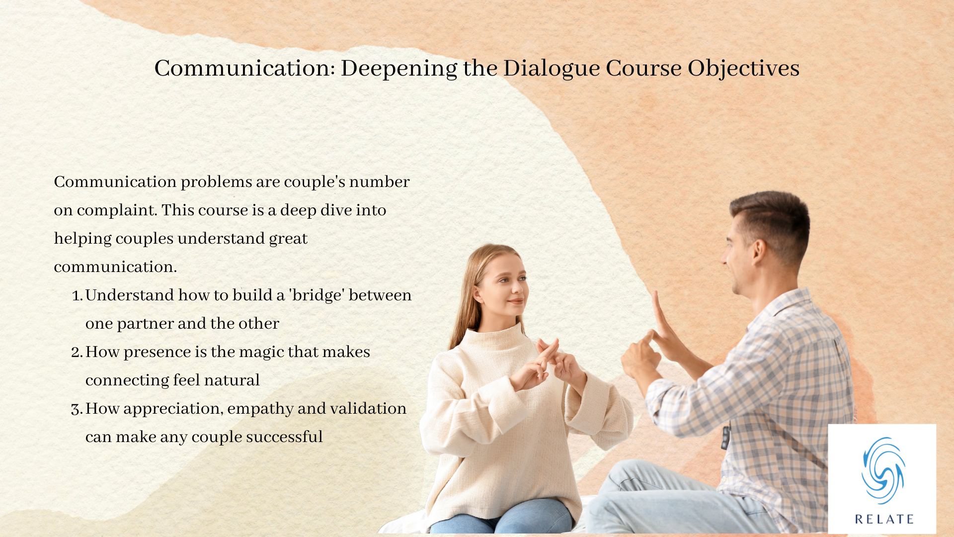 3 learning objectives from this relationship communication course