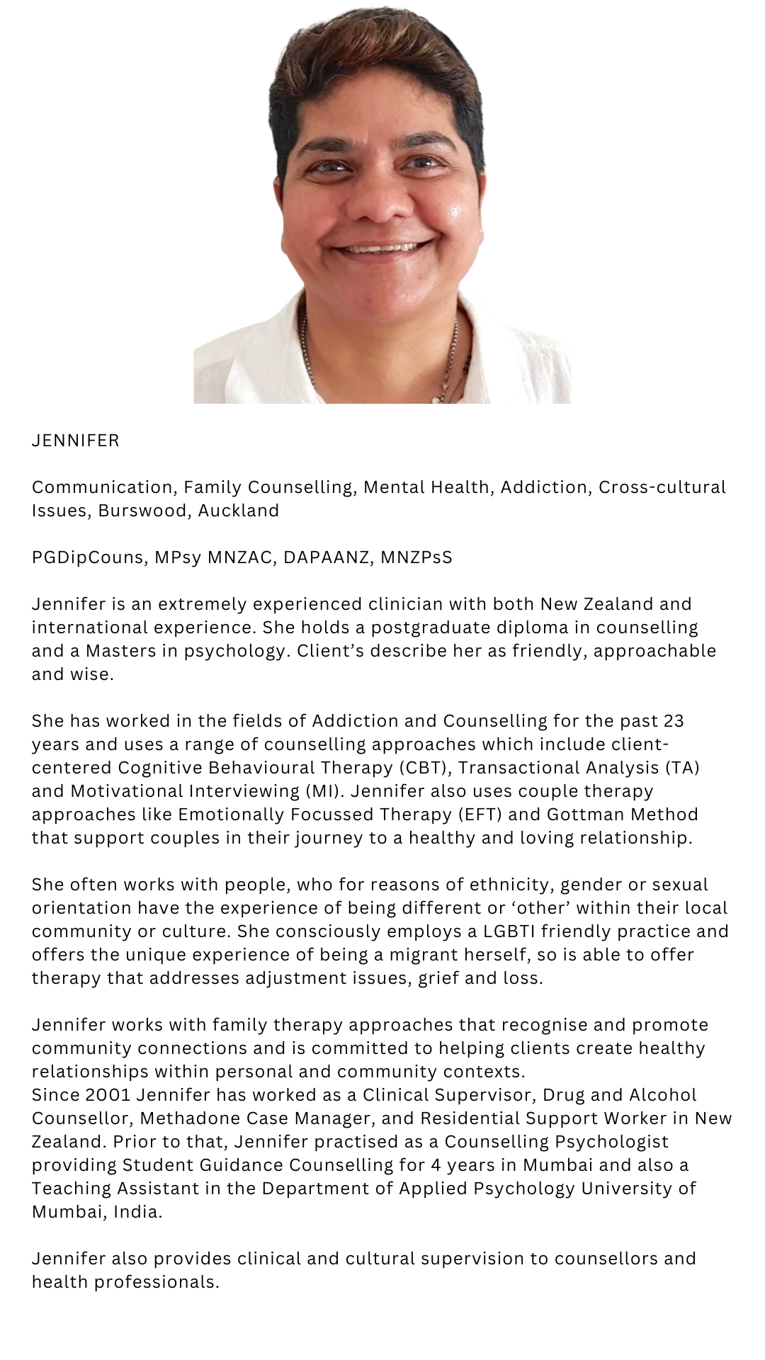 Jennifer Dcosta Relationship Therapist LGBTQ Friendly Practice