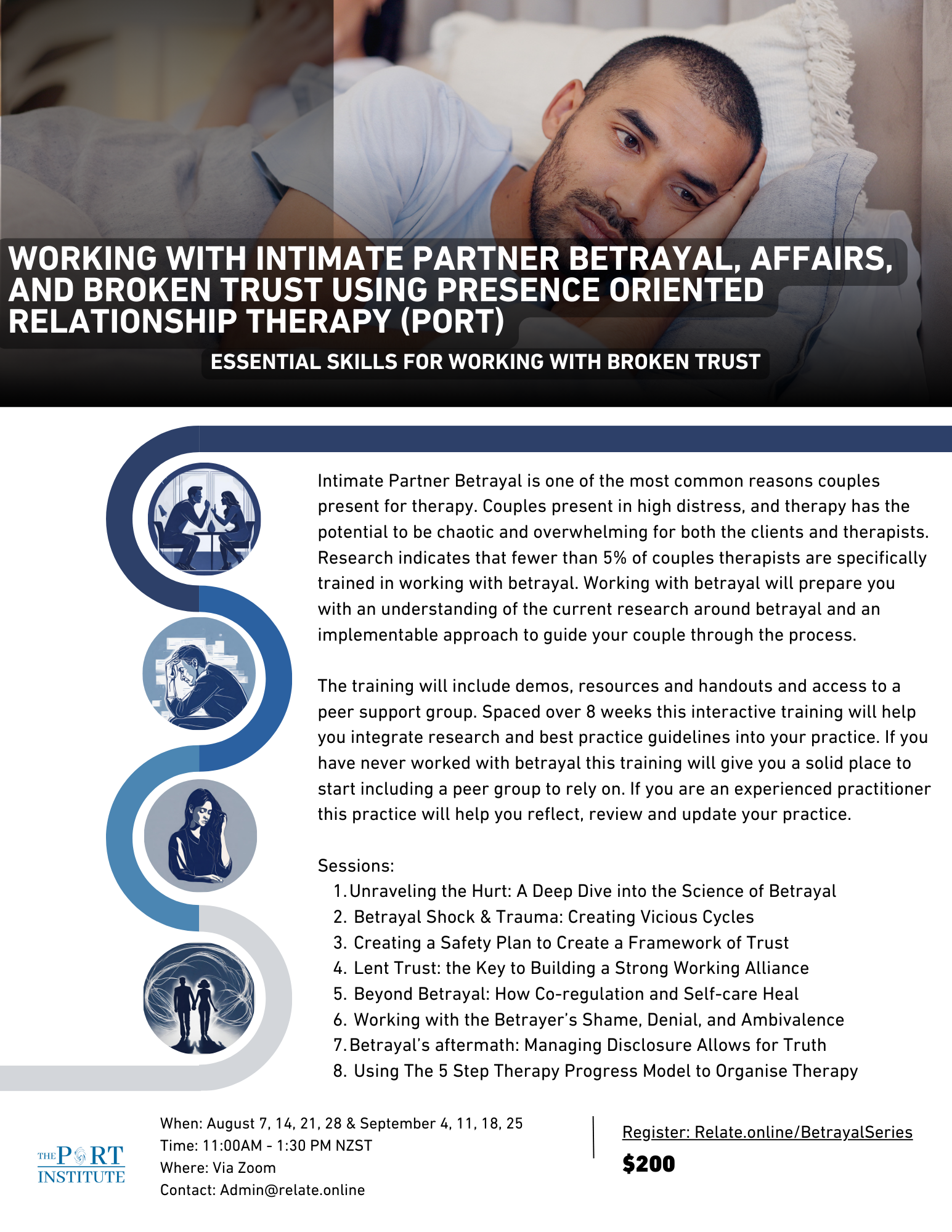 Working with Intimate Partner Betrayal, Affairs, and Broken Trust using PORT