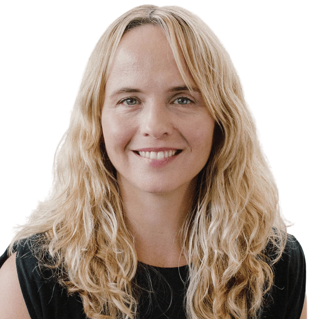 Portrait of counsellor Penny Lucas smiling in a professional headshot.