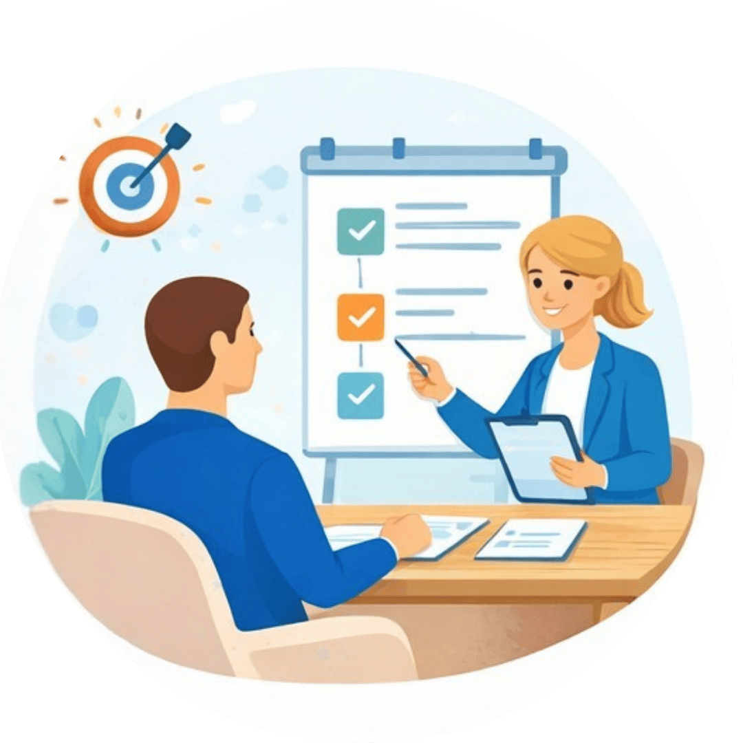 Couples therapy session showing a structured approach with therapist guiding communication and relationship patterns